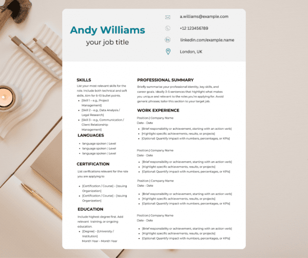 Data Analyst Resume