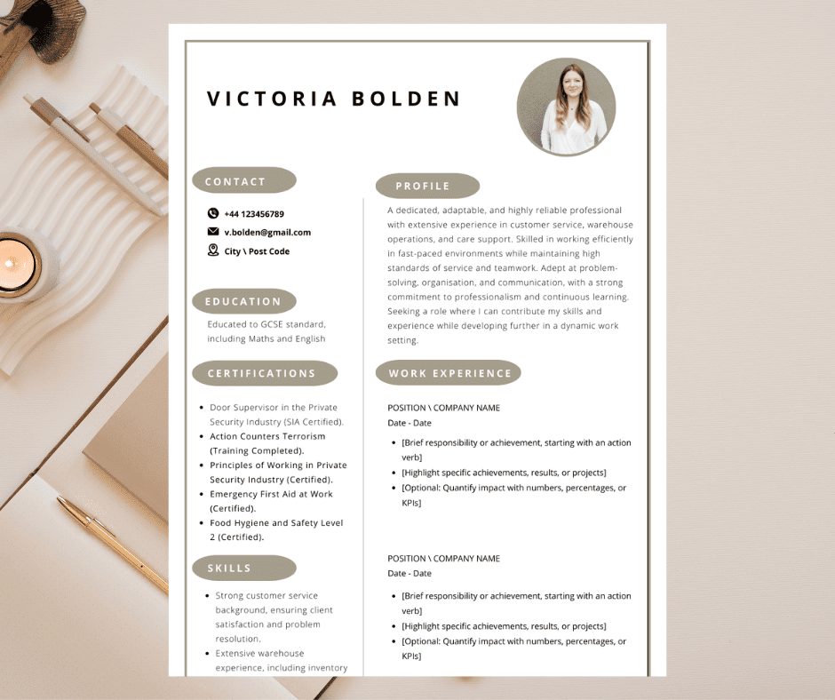 Graduate CV UK
