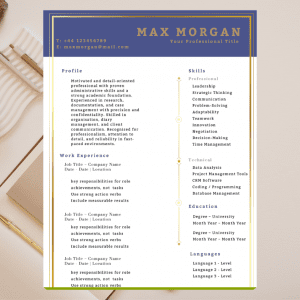 Document Research Admin Resume