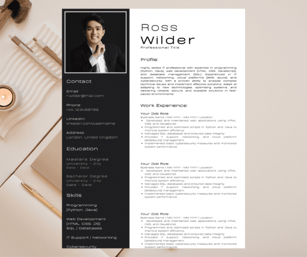 IT Professional Resume | CV & Cover Letter Templates