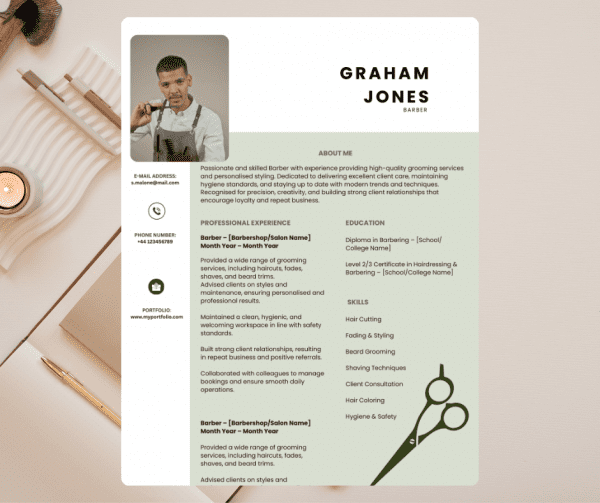 Hairdresser & Barber Resume | CV & Cover Letter