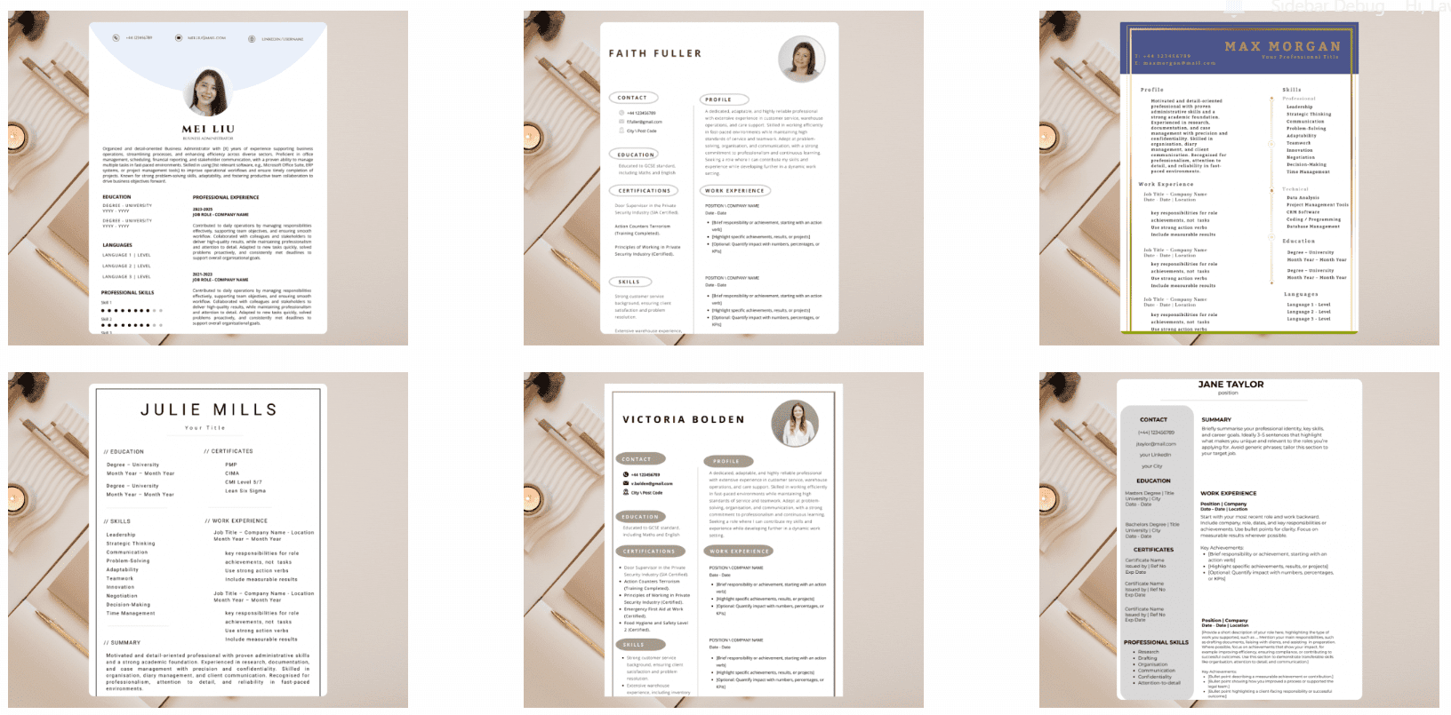 6 Best Entry-Level CV Templates in the UK in 2025