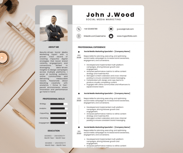 Social Media Marketing Resume