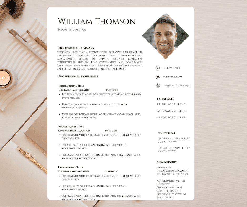 Executive CV Templates UK: Stand Out in Senior Applications