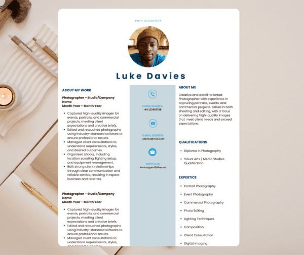 Photographer CV